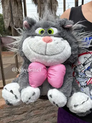 peluche GATO LUCIFER con moño ``grande`` 50cm