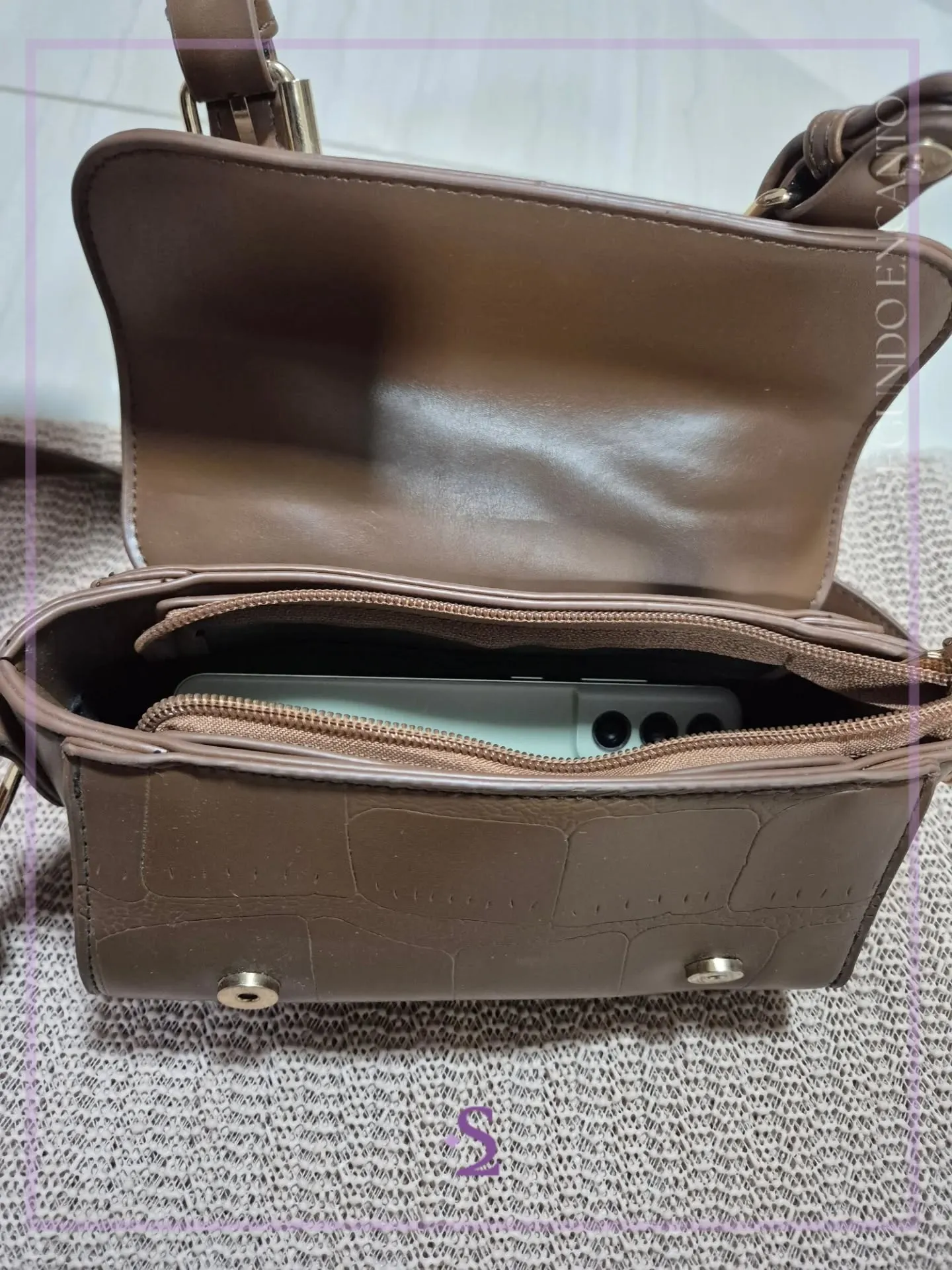 Mini cartera café - Image 7