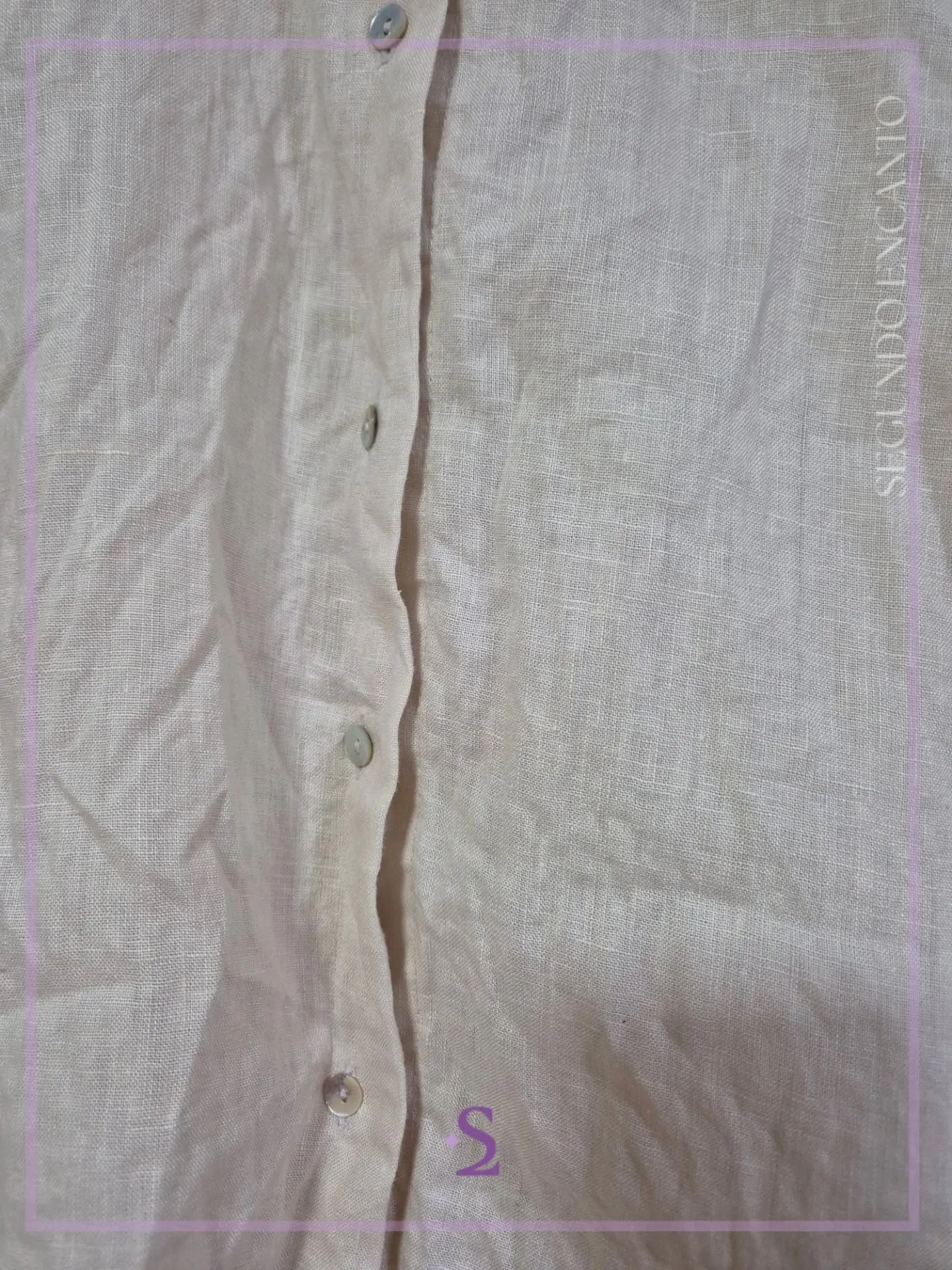 Camisa de lino L - Image 4