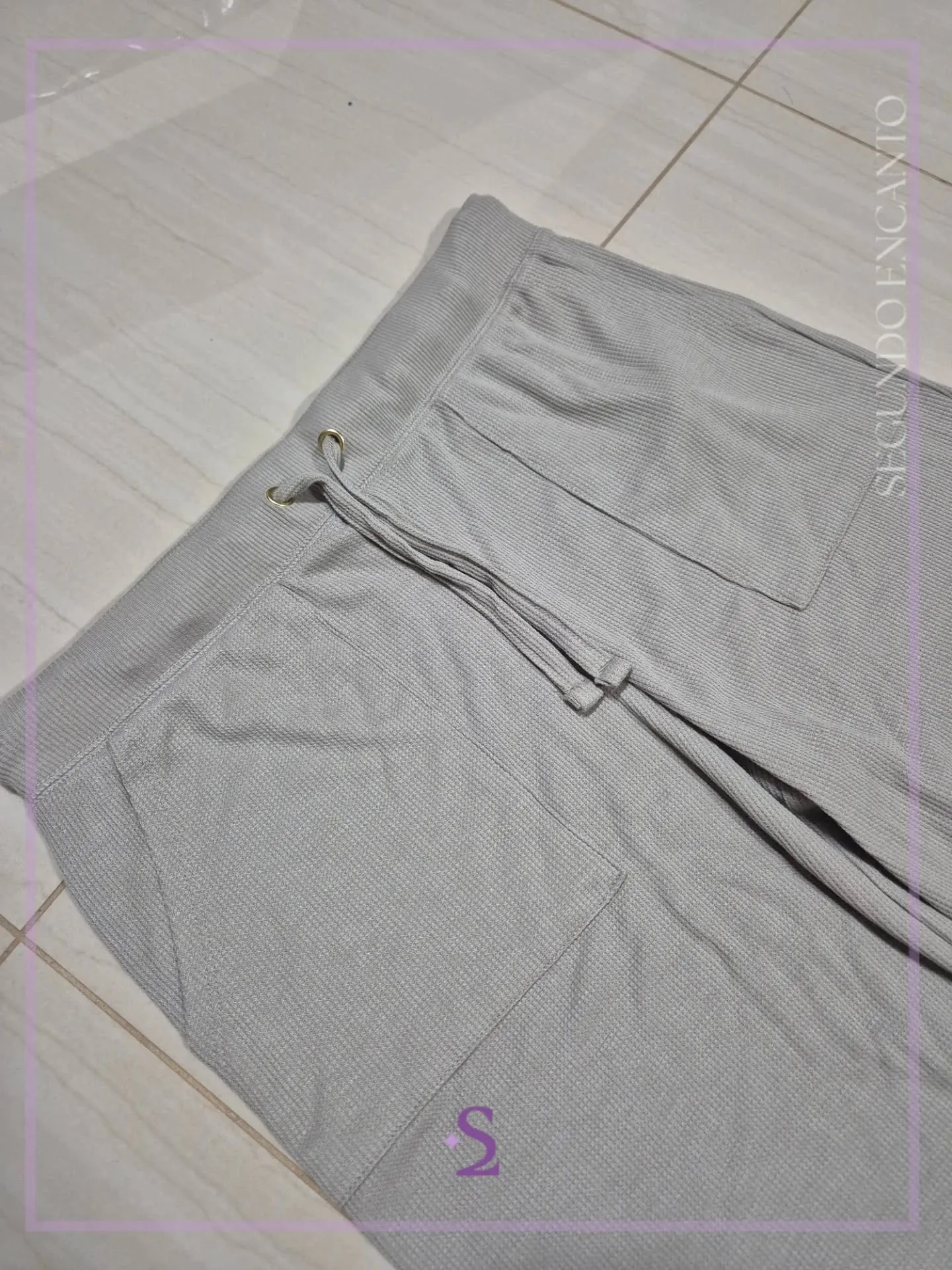 Conjunto gris tipo pijama L - Image 3
