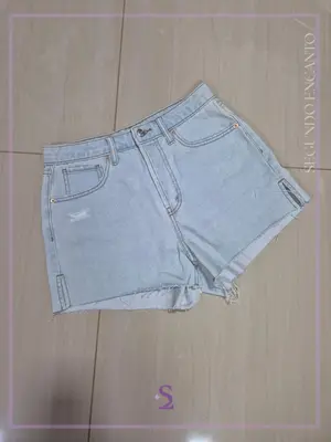 Short denim azul claro XS