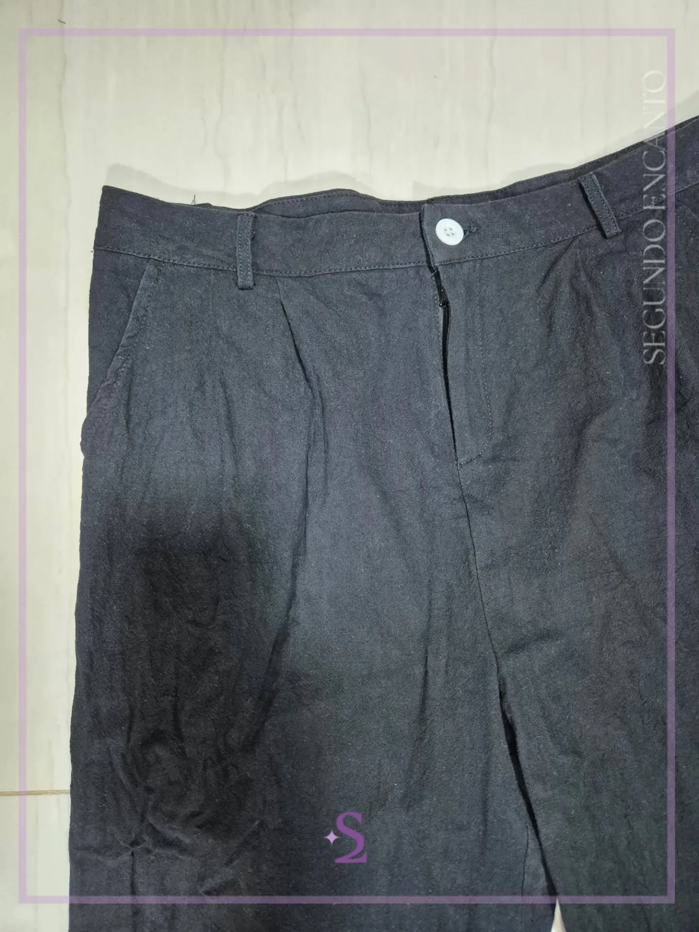 Conjunto chaleco y pantalon negro L/M - Image 4
