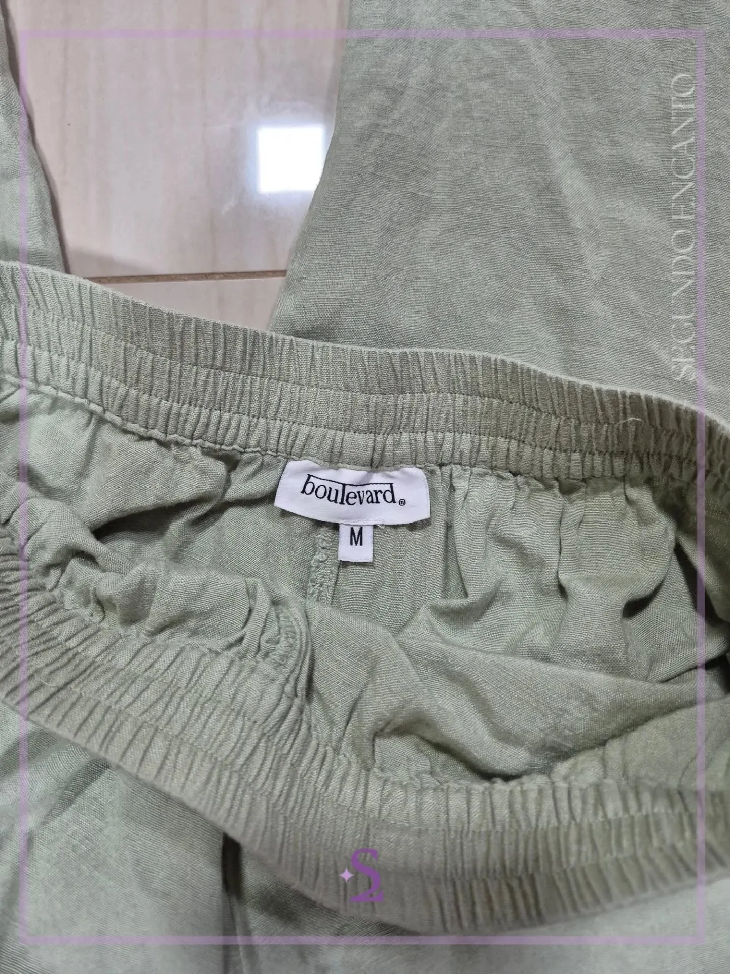 Pantalon verde playero M - Image 3