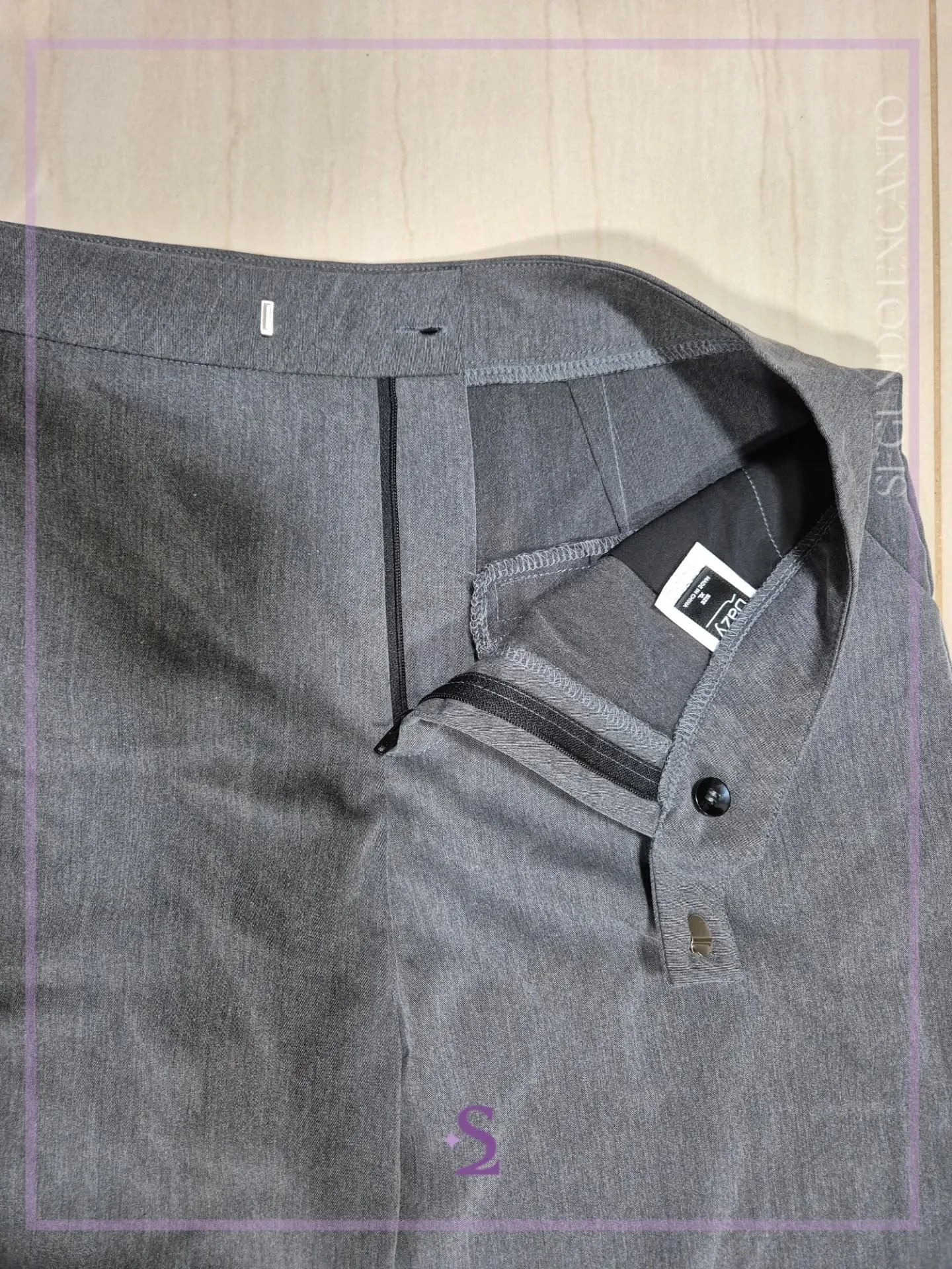 Pantalon gris formal L/M - Image 1