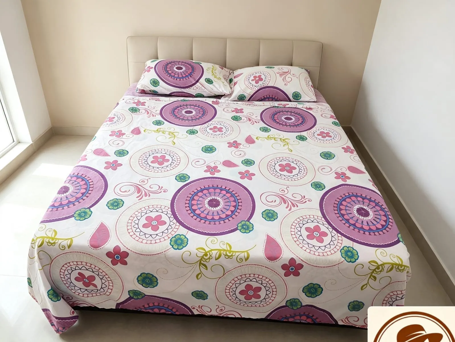 Juego de sábanas floral - cama doble - Image 1