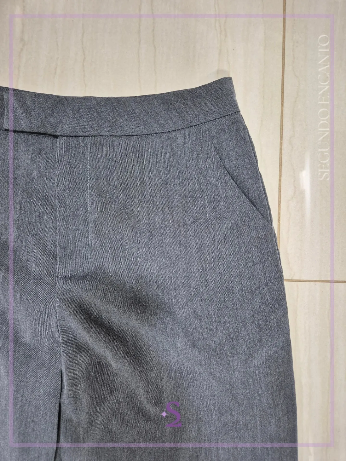 Pantalon gris formal L/M - Image 3