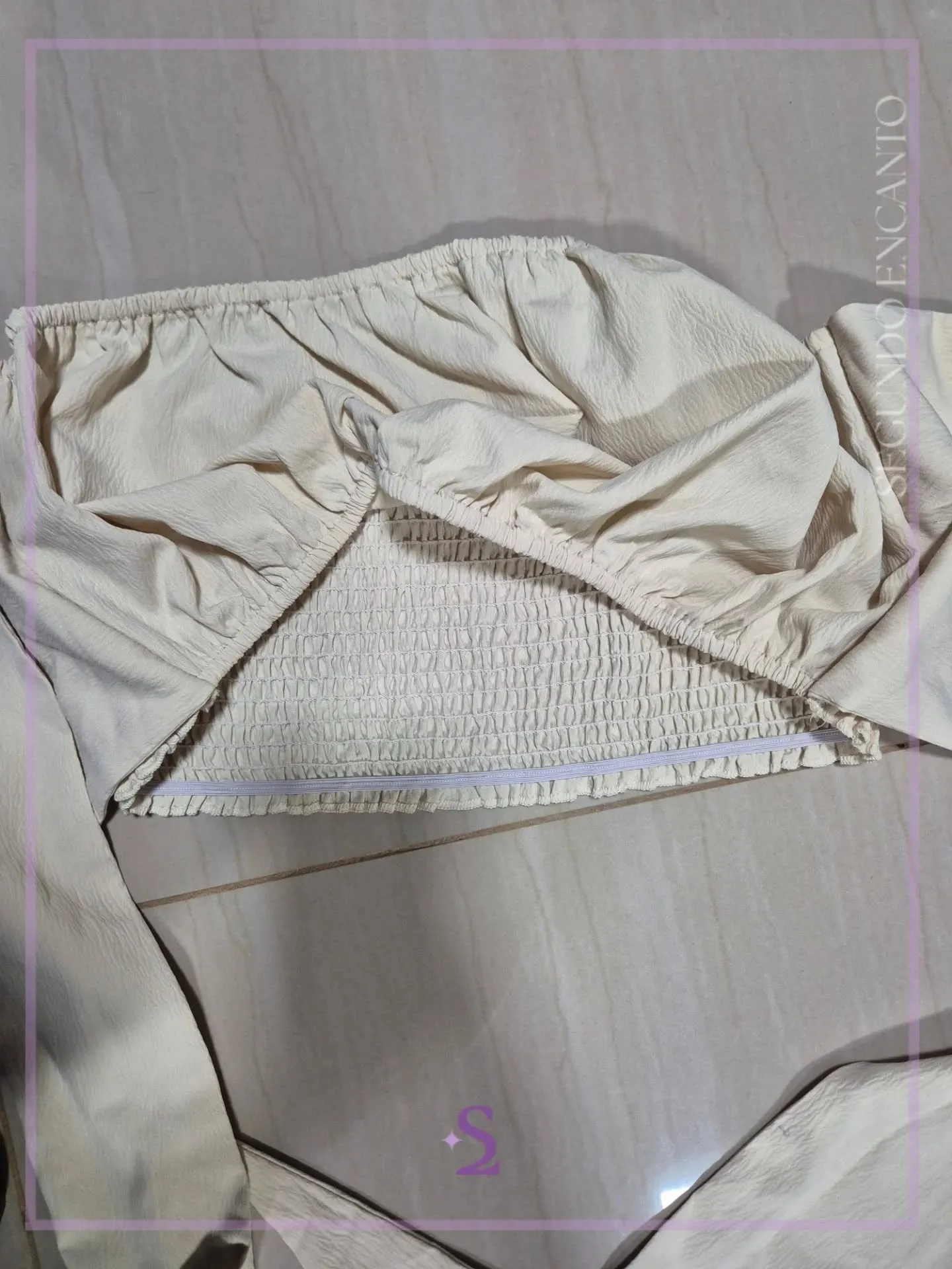 Crop top tubo con ajuste de moño L - Image 7