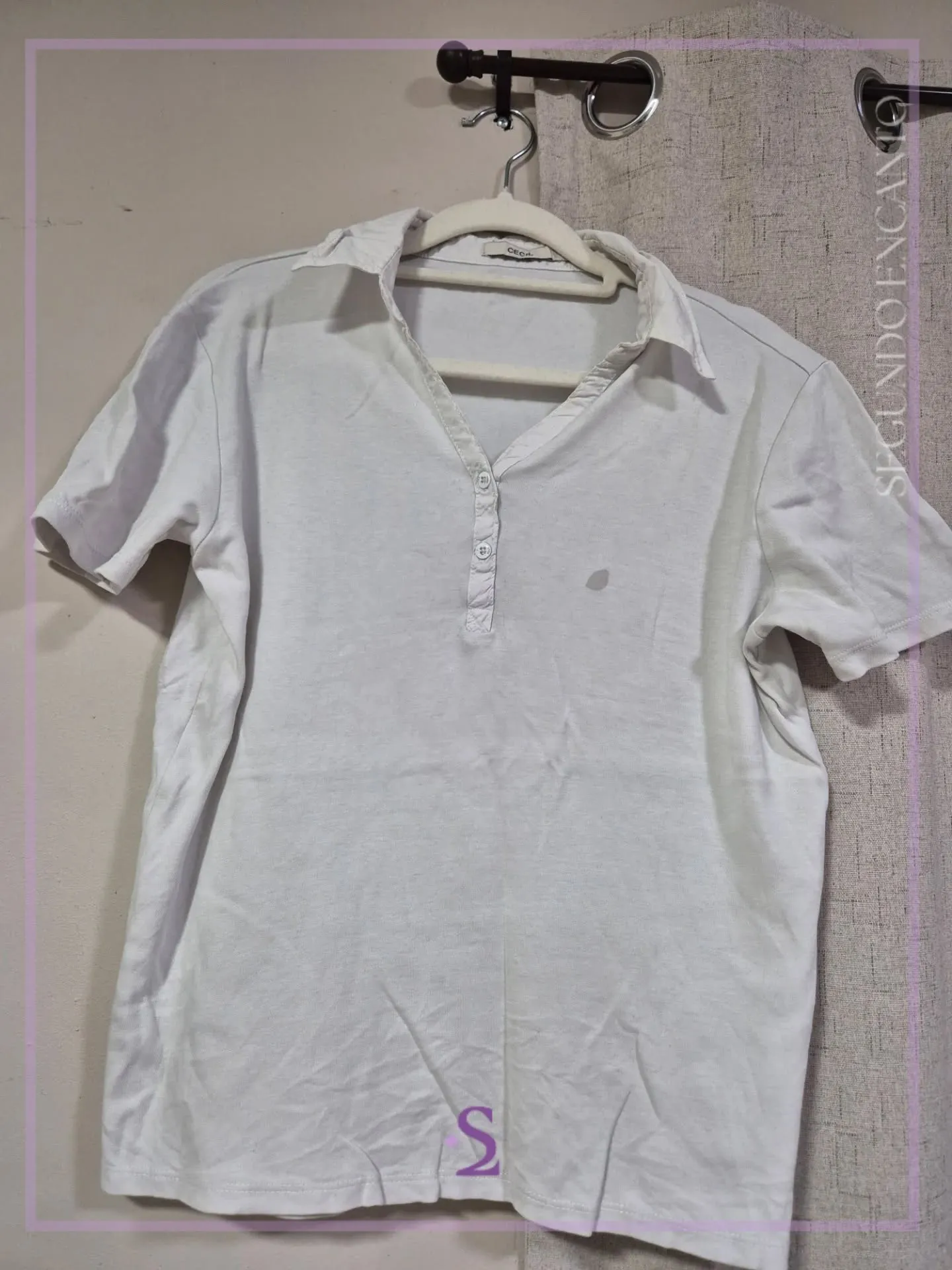Camisa gris claro S/M - Image 1