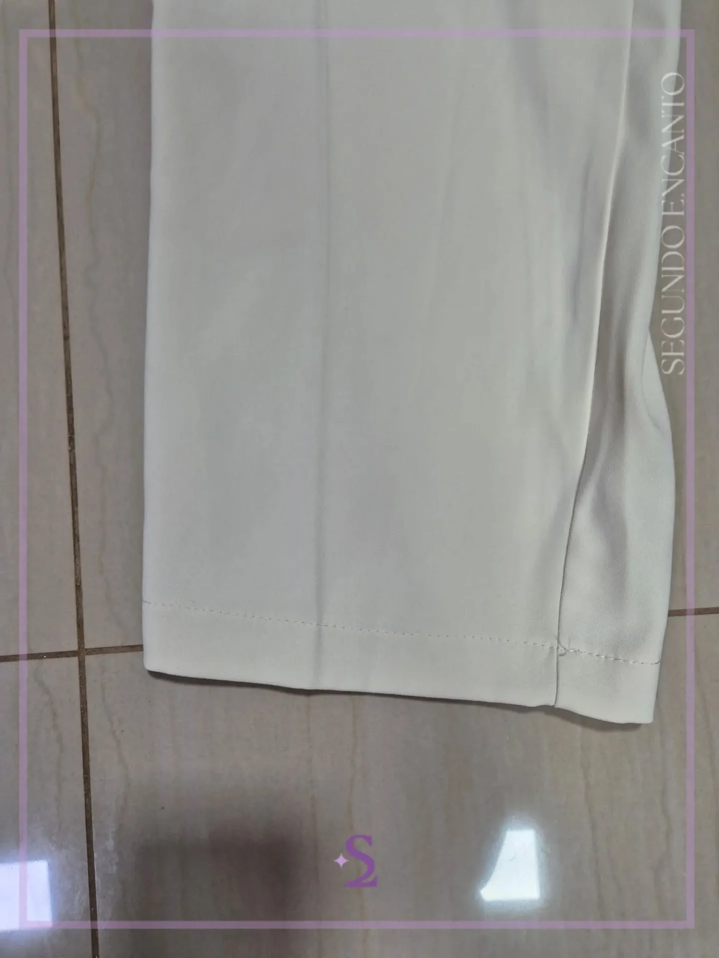 Pantalon formal blanco hueso L grande - Image 8