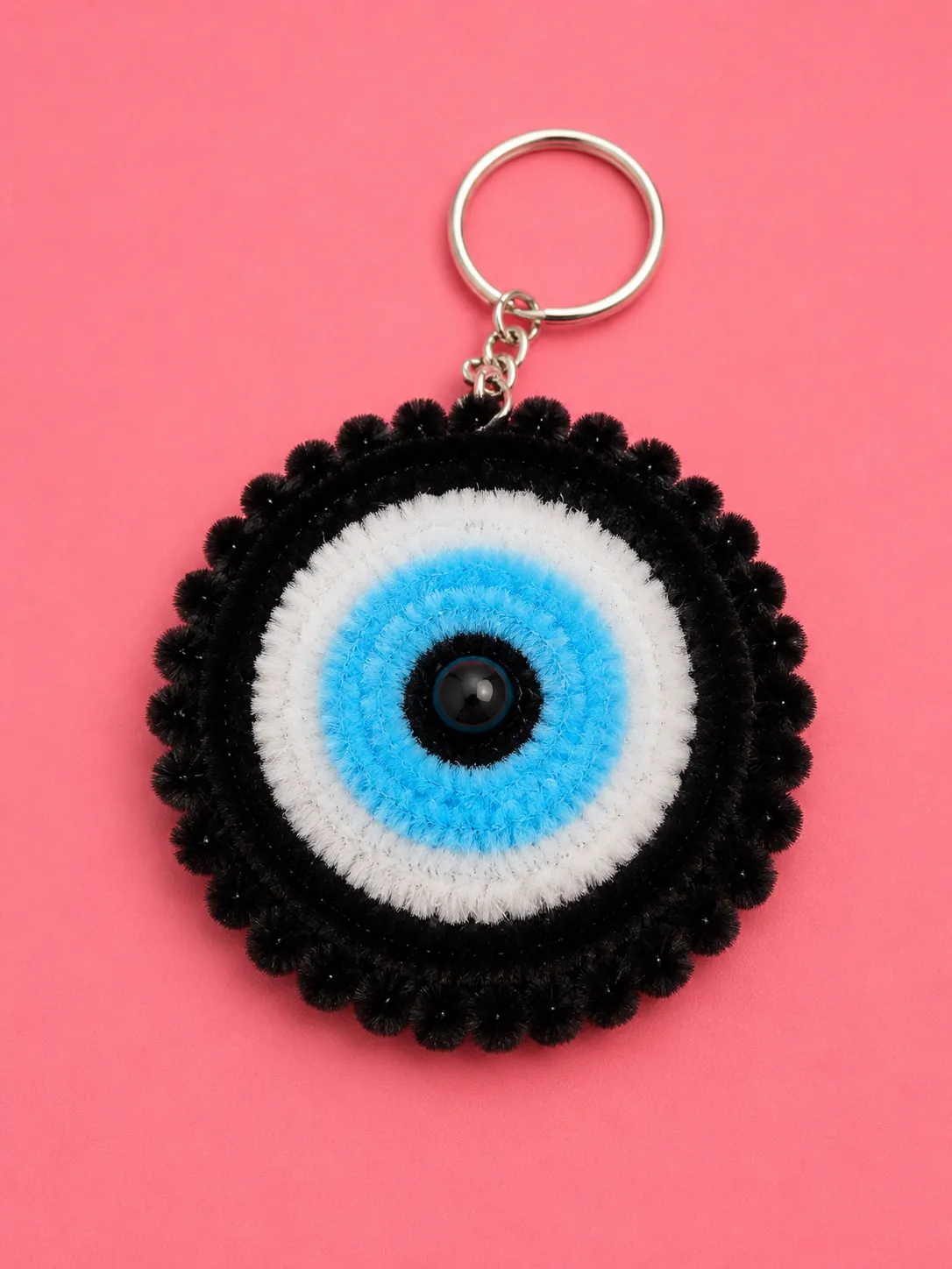 Handmade Evil Eye Keychain - Image 1