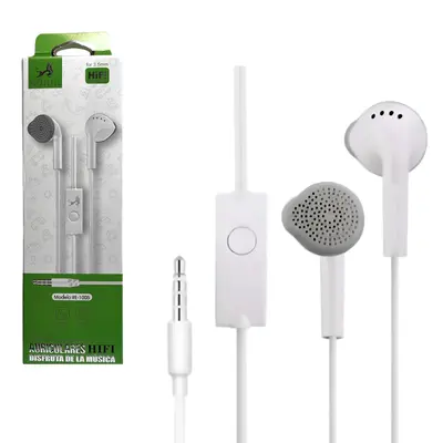Auriculares ROYALCELL BLANCO CABLE 