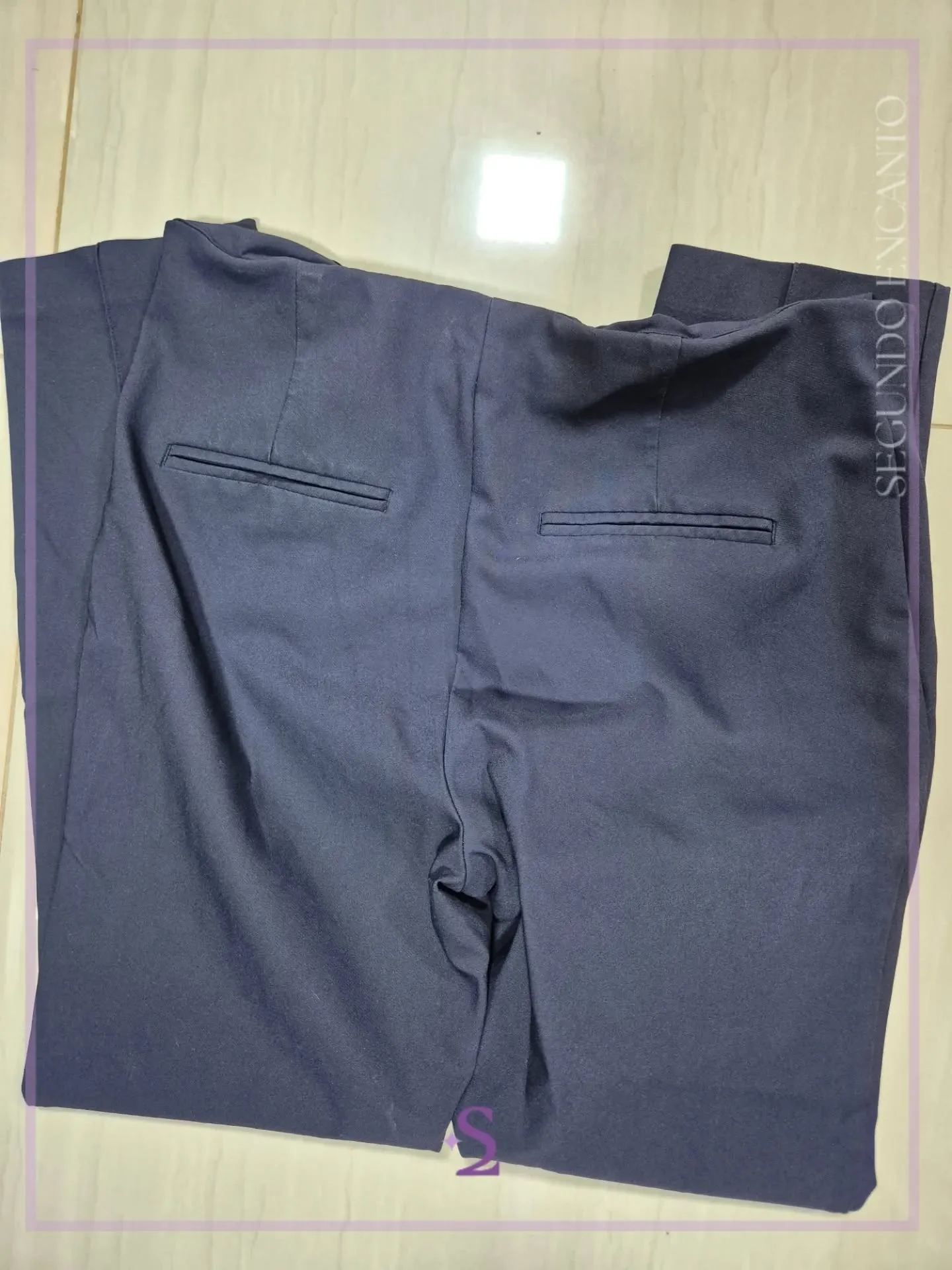 Pantalón de vestir azul oscuro XL/L - Image 4