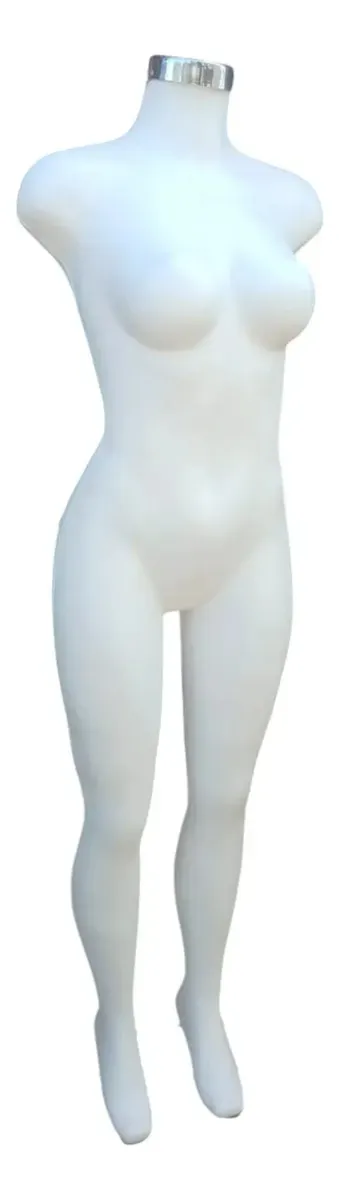 Maniquí Dama Completo Plástico color blanco Exhibidor Con Base - Image 5