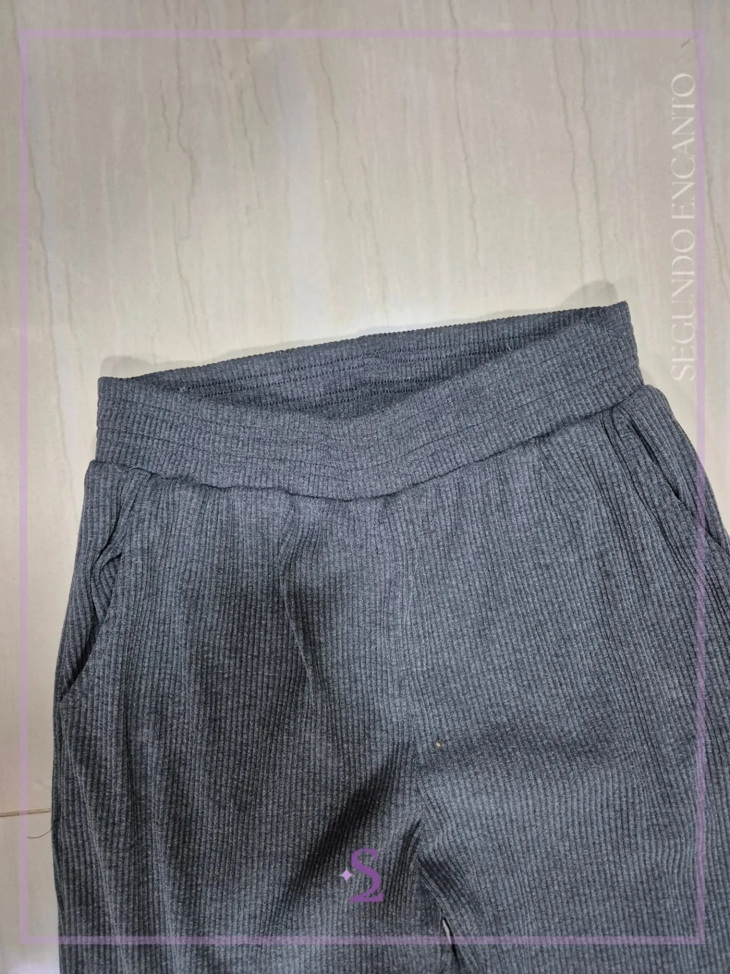 Pantalon gris grueso tipo pijama L/M - Image 4