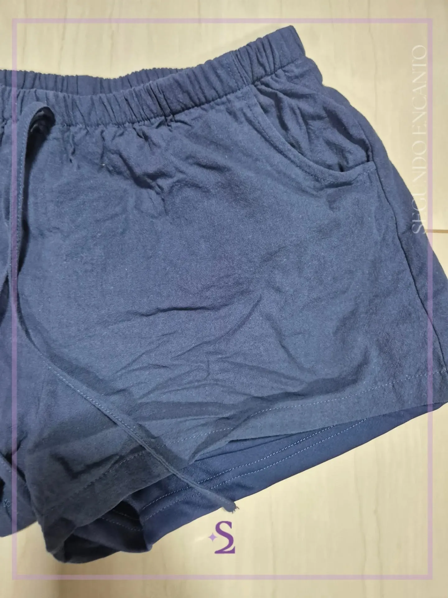 Short azul estilo casual L - Image 5