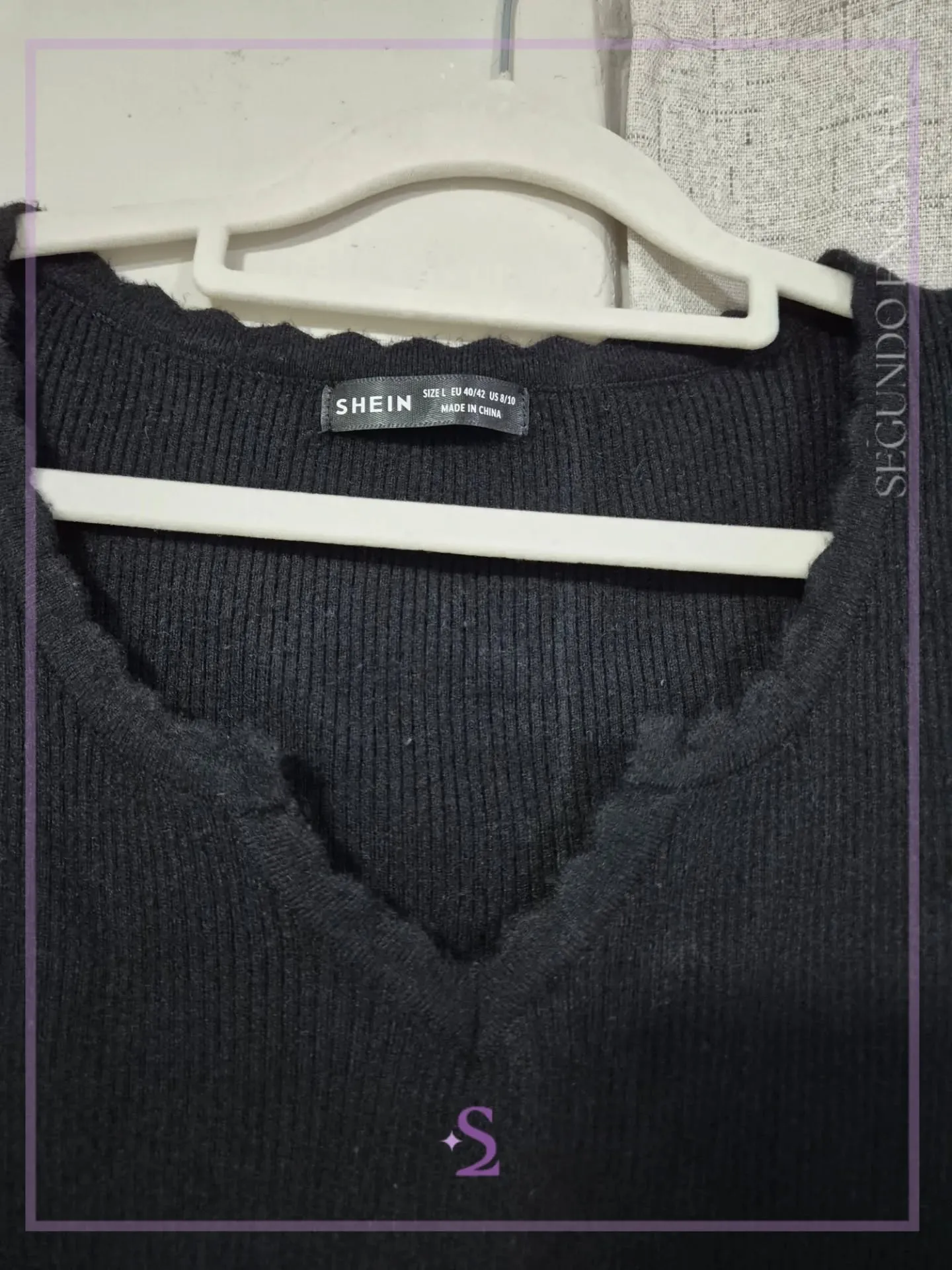 Blusa manga larga tejida L - Image 4