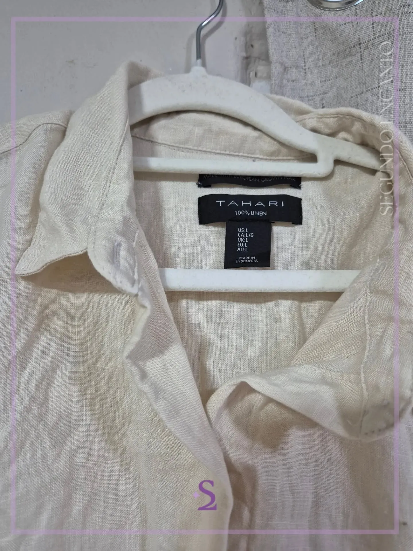Camisa de lino L - Image 5
