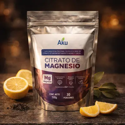 Citrato de Magnesio Aku – Té Negro y Limón
