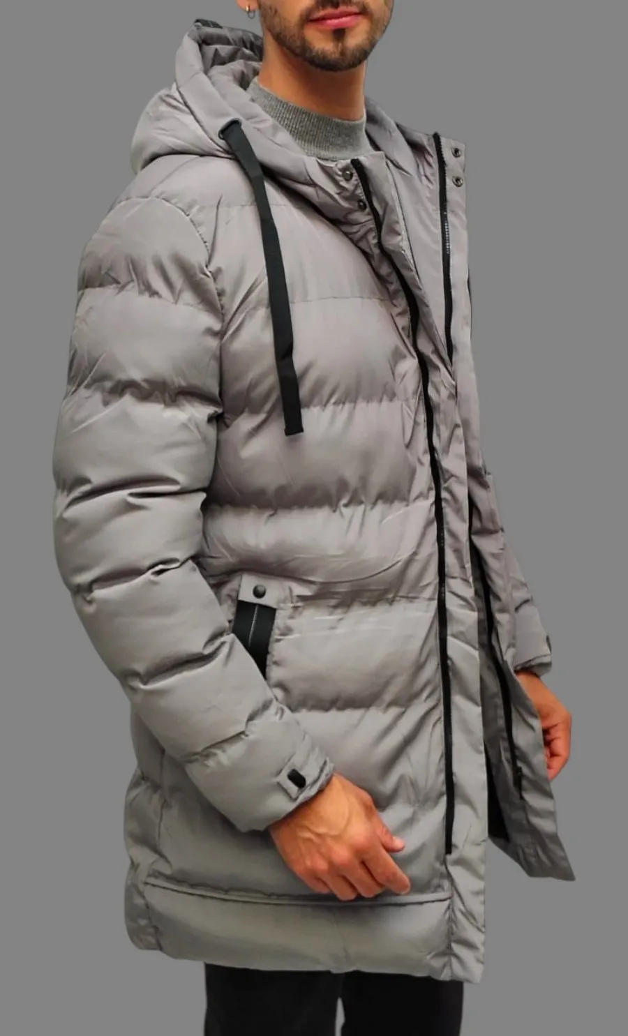 Chaqueta invierno gris - Image 2