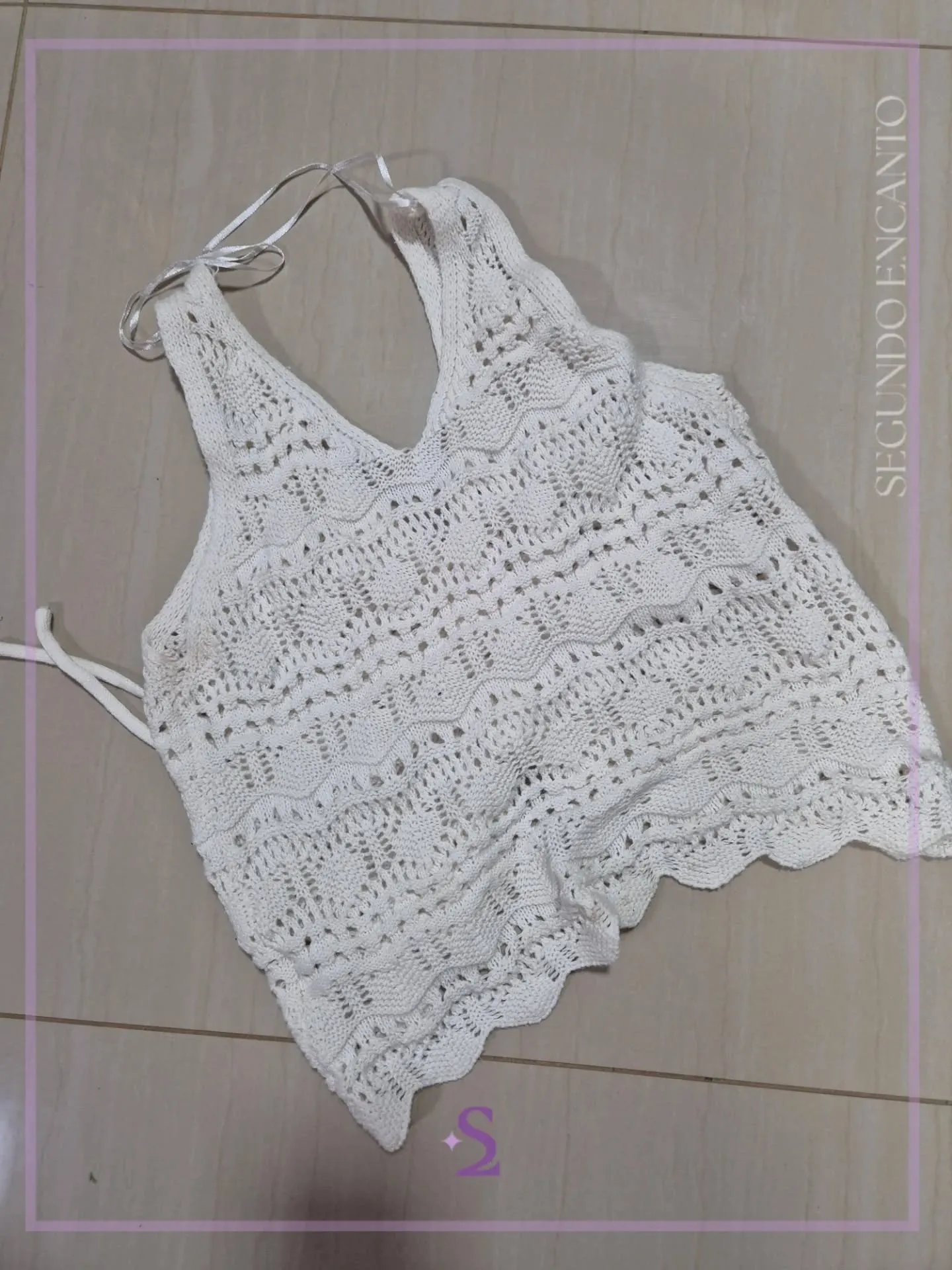 Top tejido blanco XS/S - Image 5