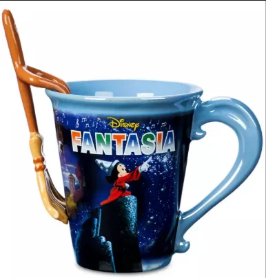 Mug de Mickey Mouse – Edición Fantasía con Cuchara - Image 1