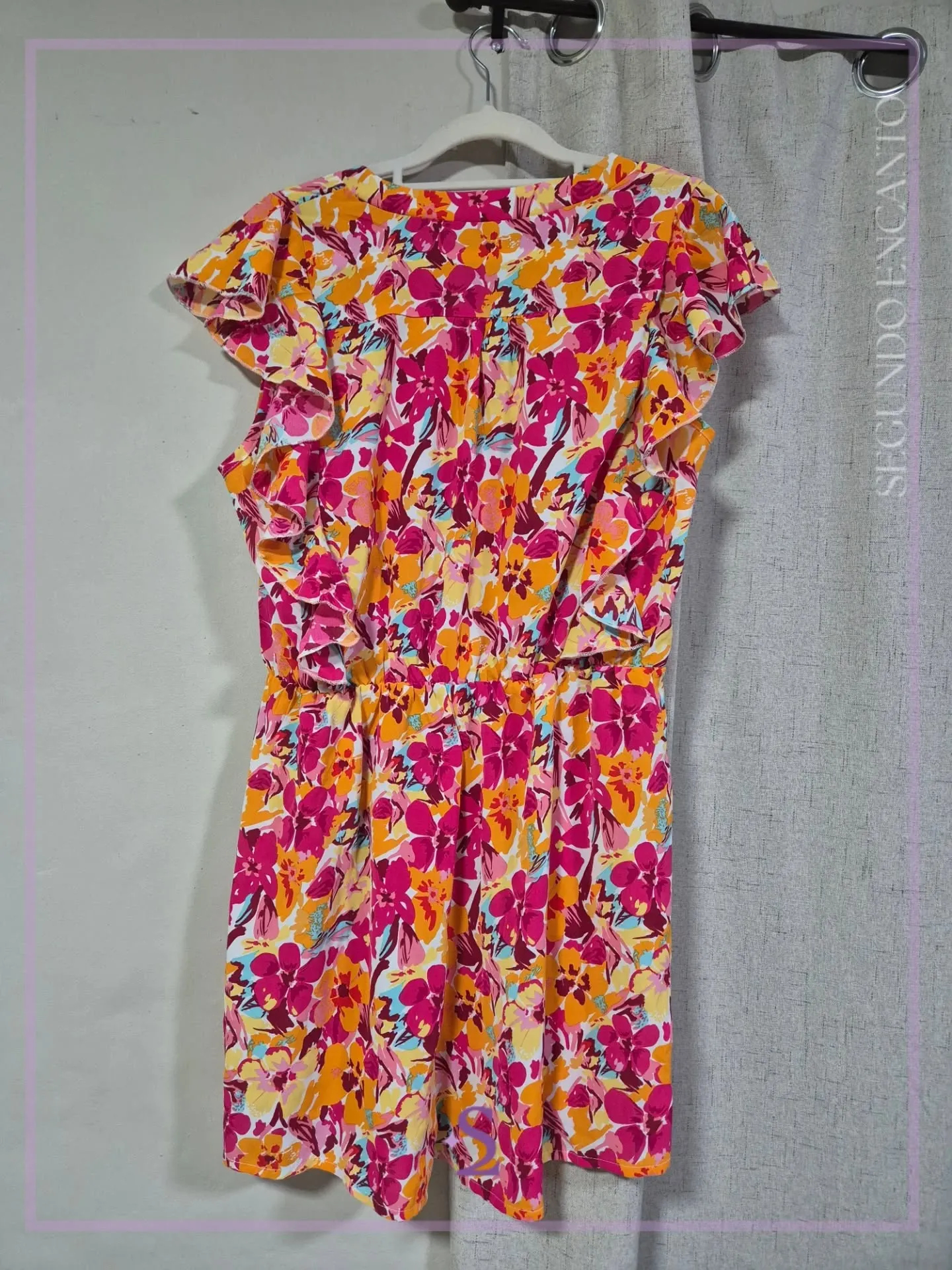 Romper floreado simula vestido L - Image 2