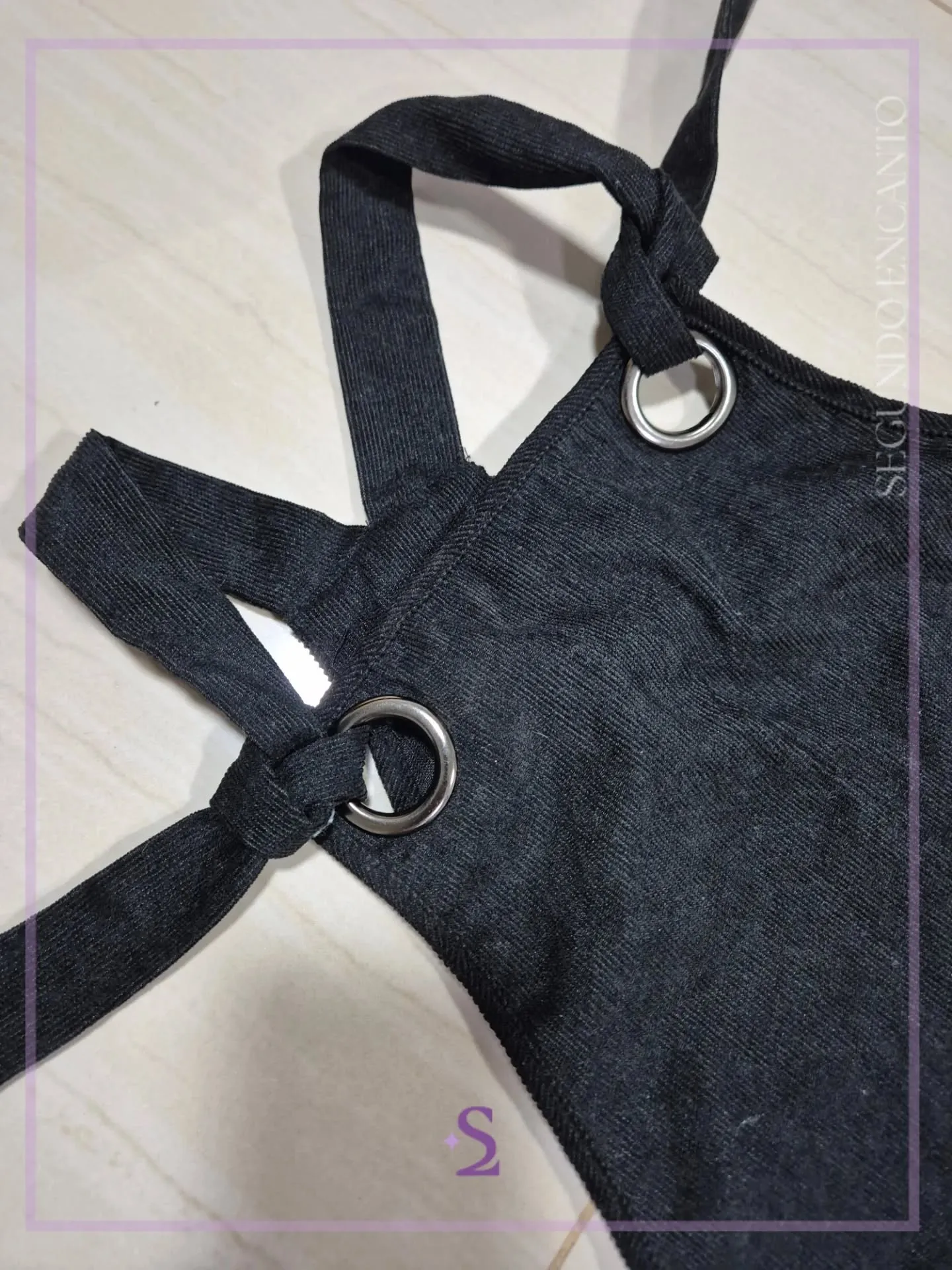 Vestido negro Overol L - Image 2