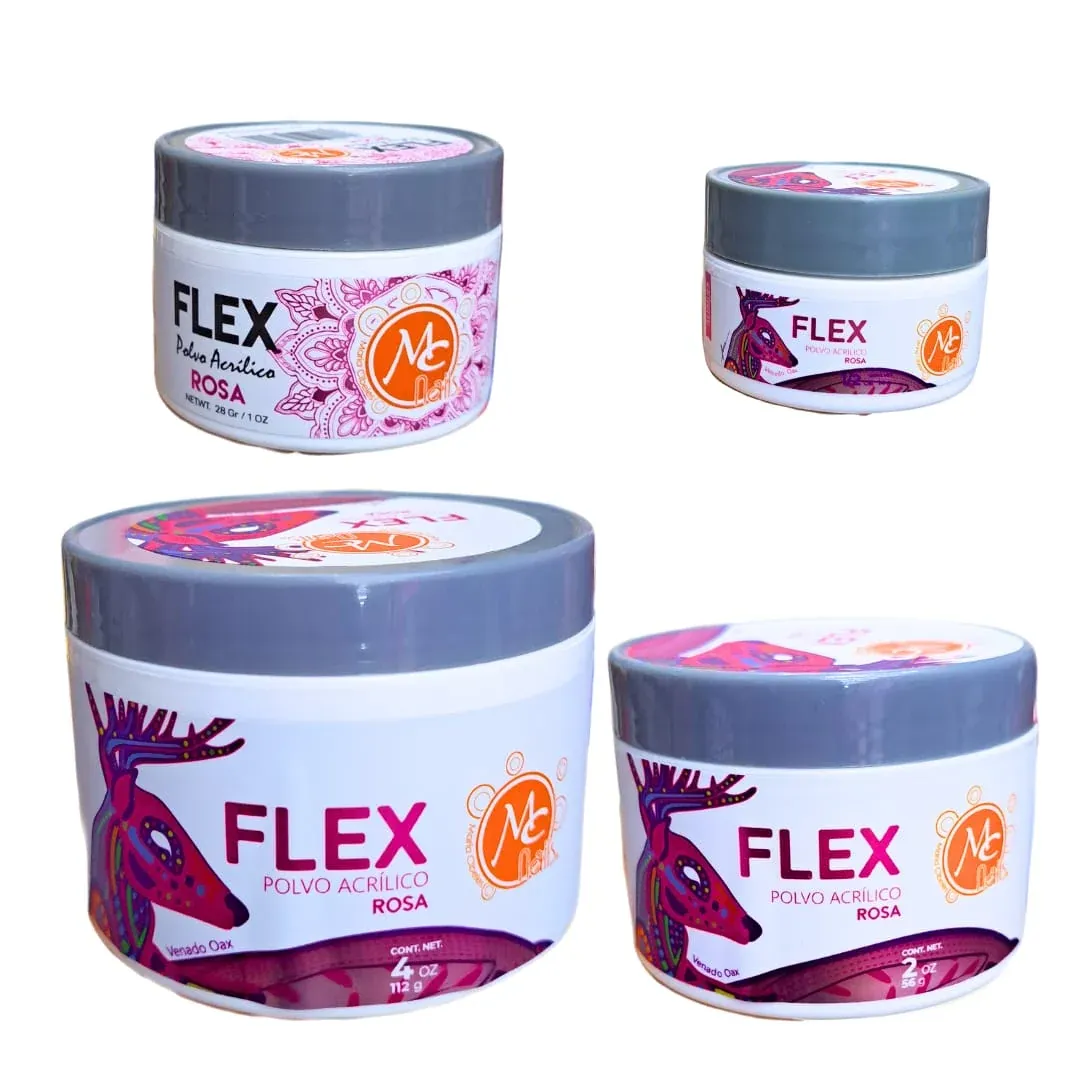 POLVO ACRÍLICO FLEX ROSA MC NAILS - Image 1