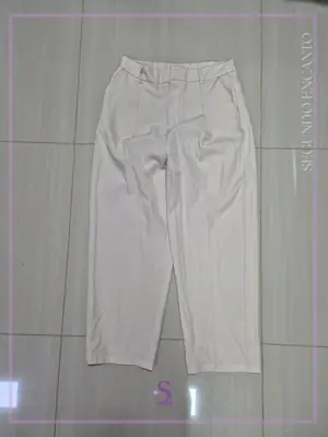 Pantalon de vestir color crema L