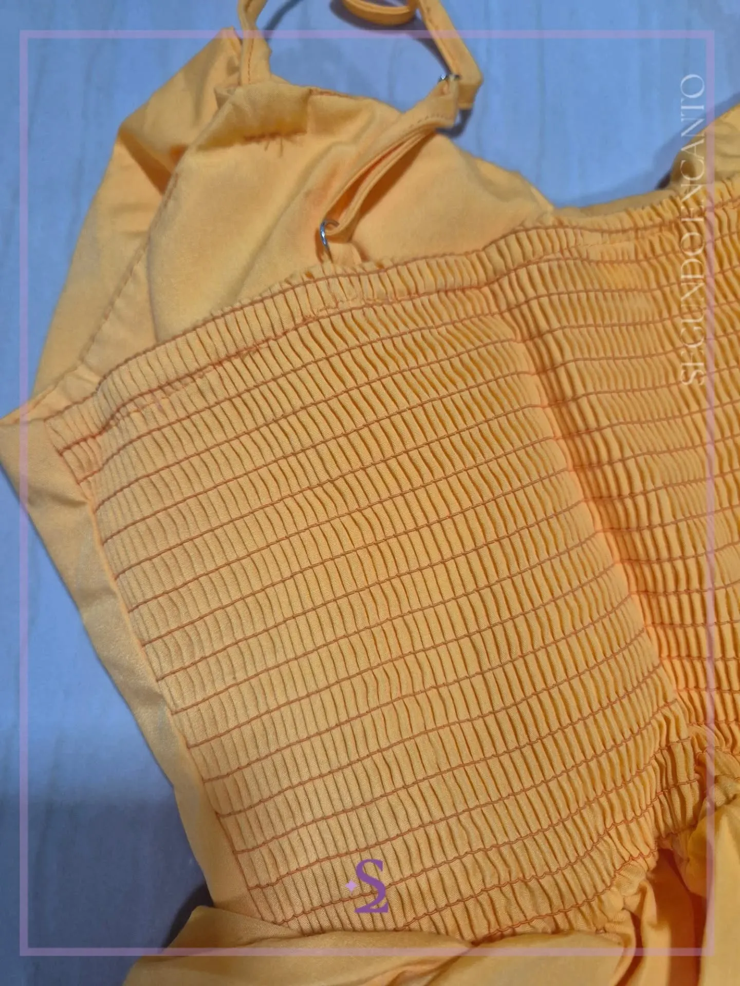 Blusa amarilla con moño M - Image 4