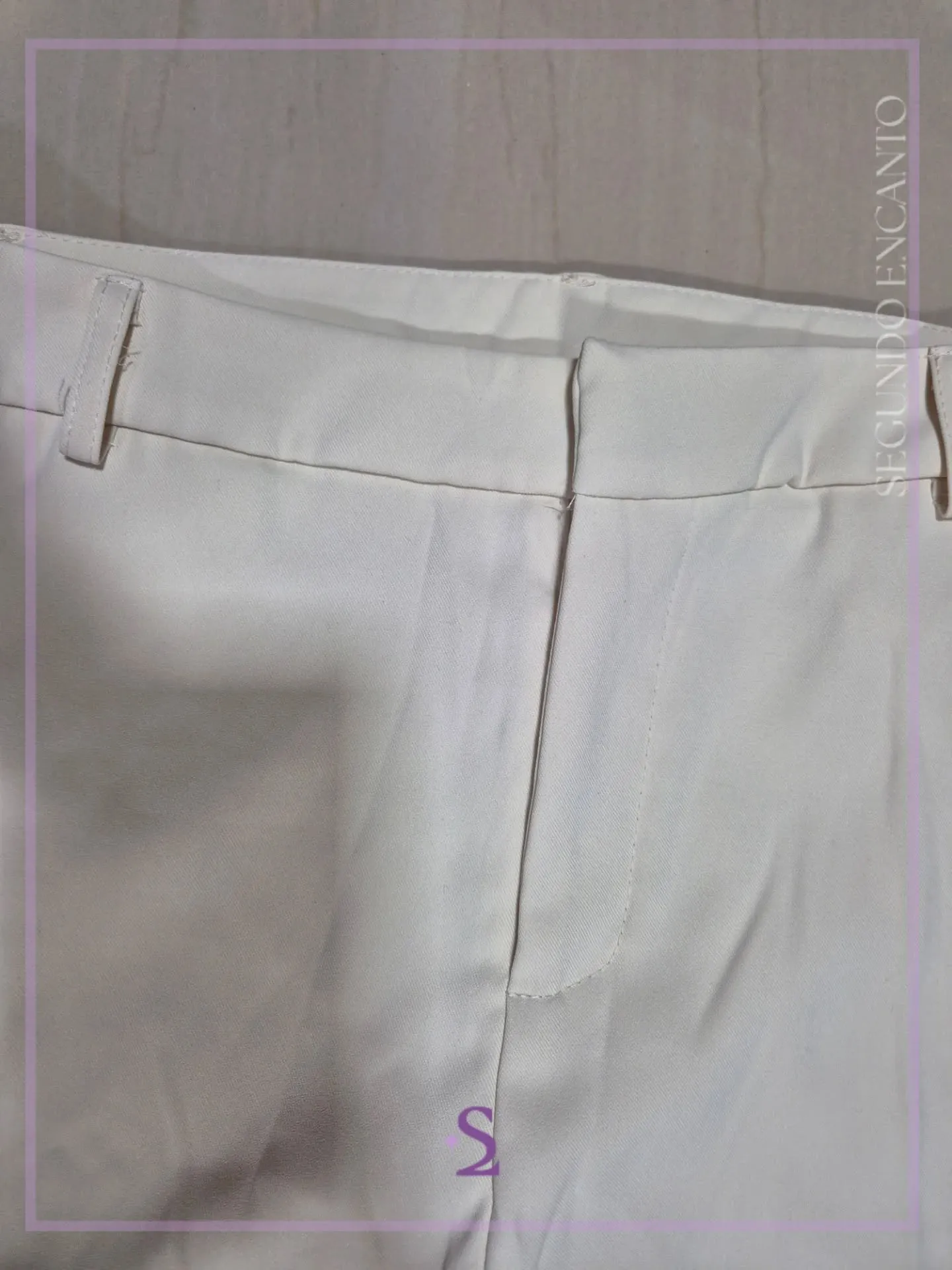 Pantalon formal blanco hueso L grande - Image 4