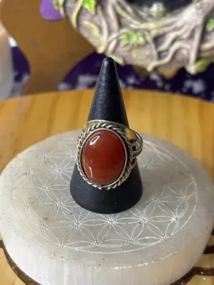 Anillo Ágata Cornalina, alegría y estabilidad emocional