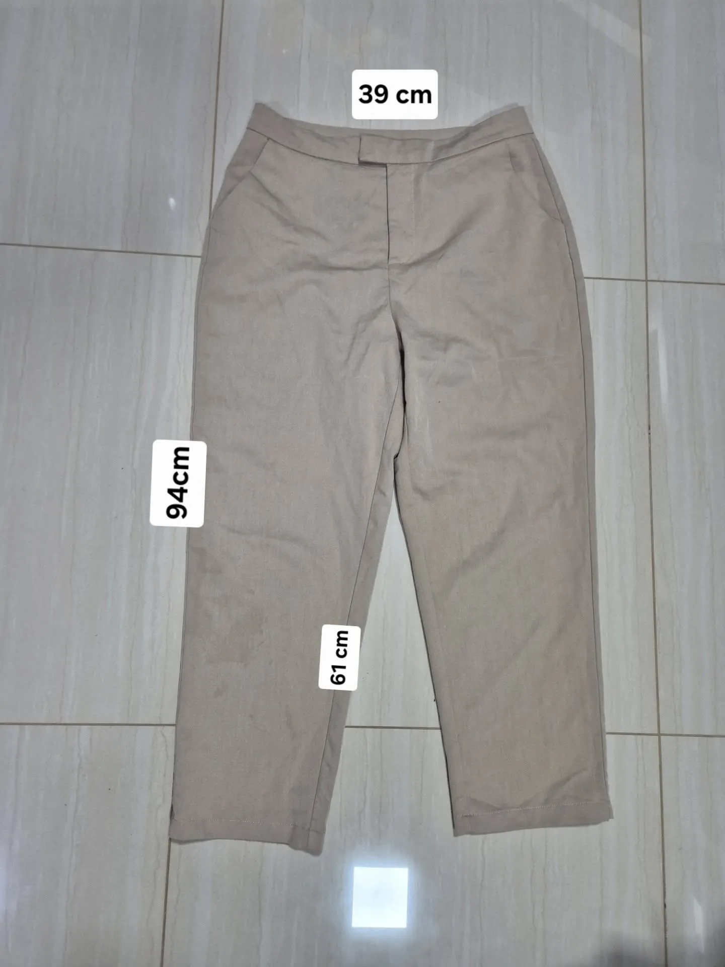 Pantalon beige casual M/L - Image 6