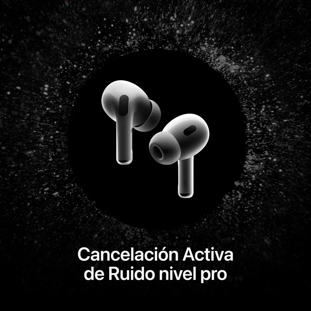 Audífonos Apple Airpods Pro 2 Con Cancelación De Ruido, Inalámbricos, Con Estuche De Carga USB‑C, Color Blanco - Image 2