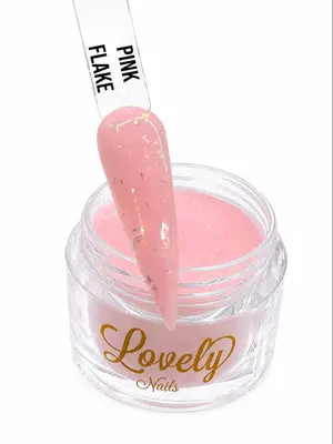 ACRILICO PINK FLAKE LOVELY NAILS