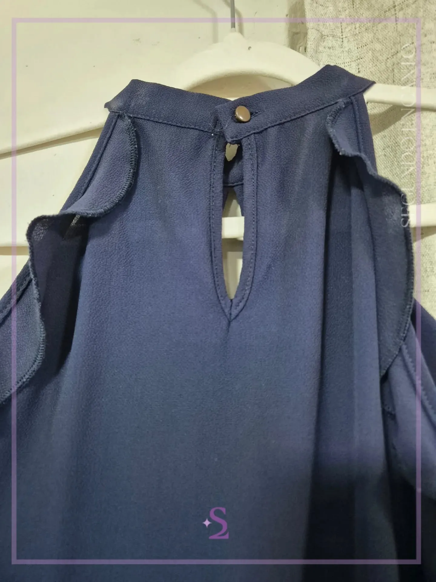 Blusa azul cuello alter S/M - Image 2