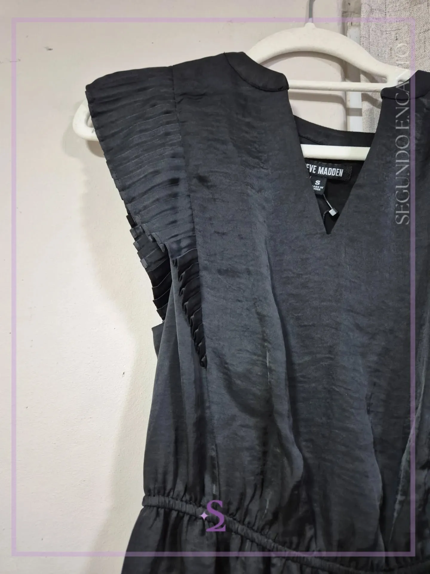 Vestido formal color negro S/M - Image 5