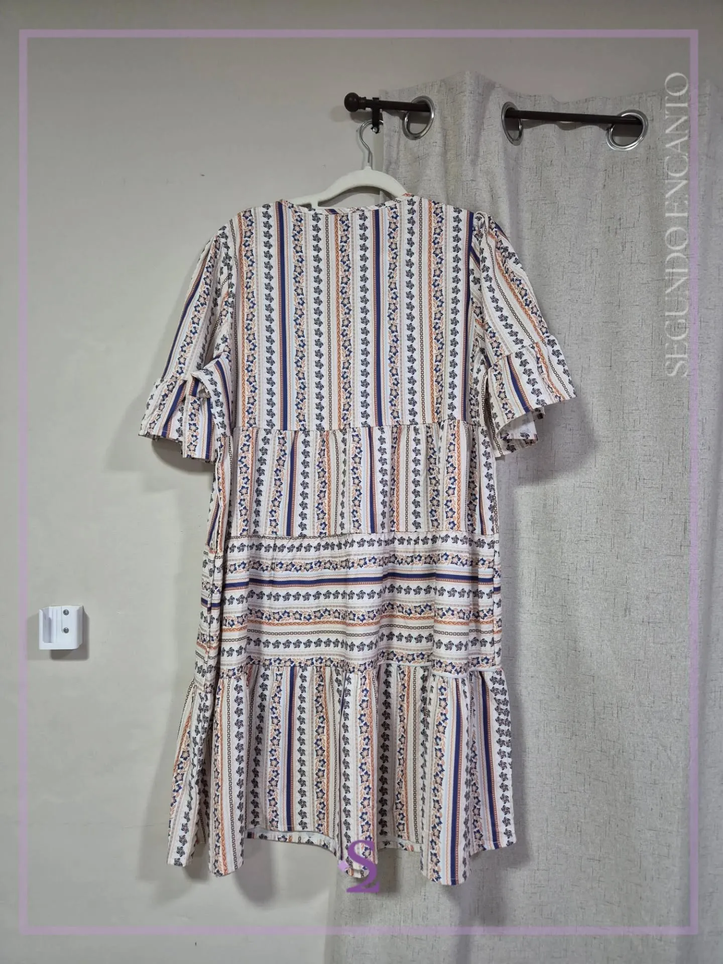 Vestido tipo tunica floreado L - Image 4
