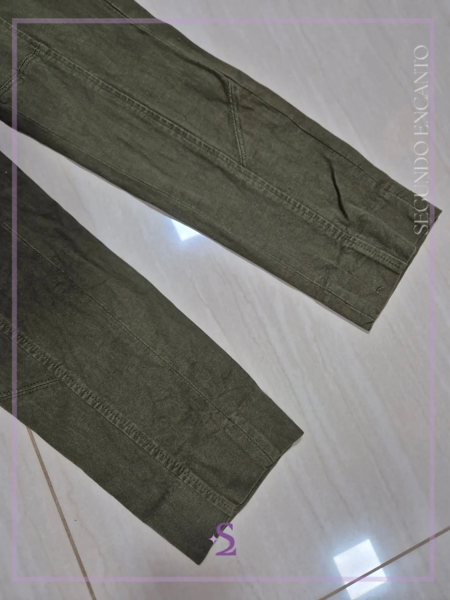 Pantalon verde S - Image 2