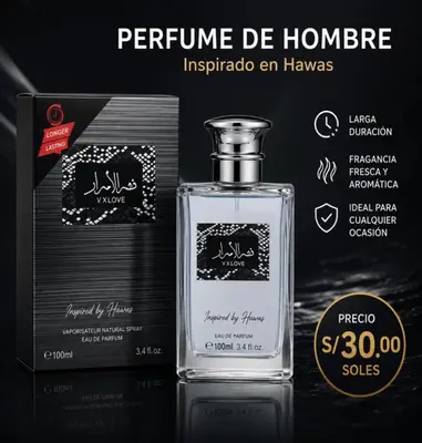 Perfume Hombre V.X LOVE 100ml Inspirado en Hawas | Duradero