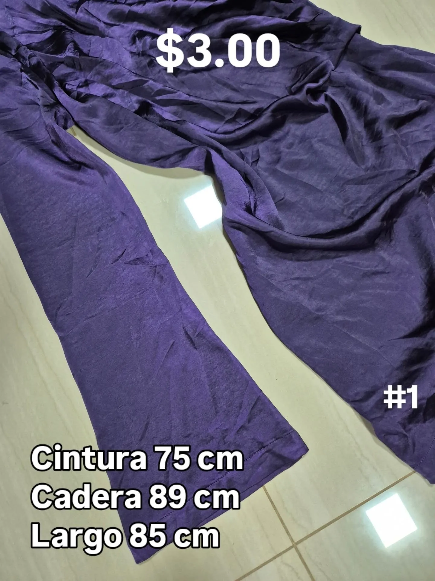 Vestido corto color morado S/M - Image 3