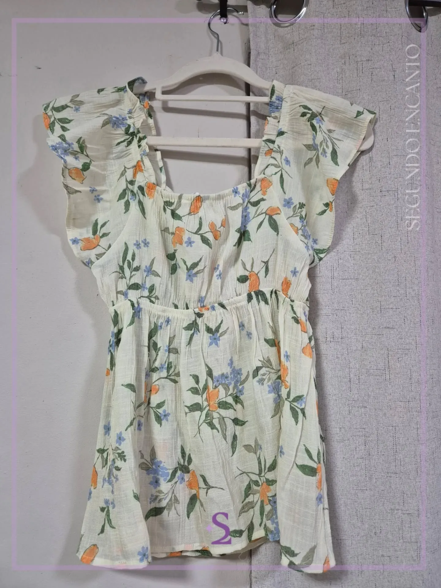 Blusa traslucida con elastico en la cintura S/M - Image 4