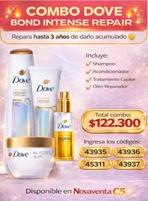 🔥 COMBO DOVE 🔥 BOND INTENSE REPAIR