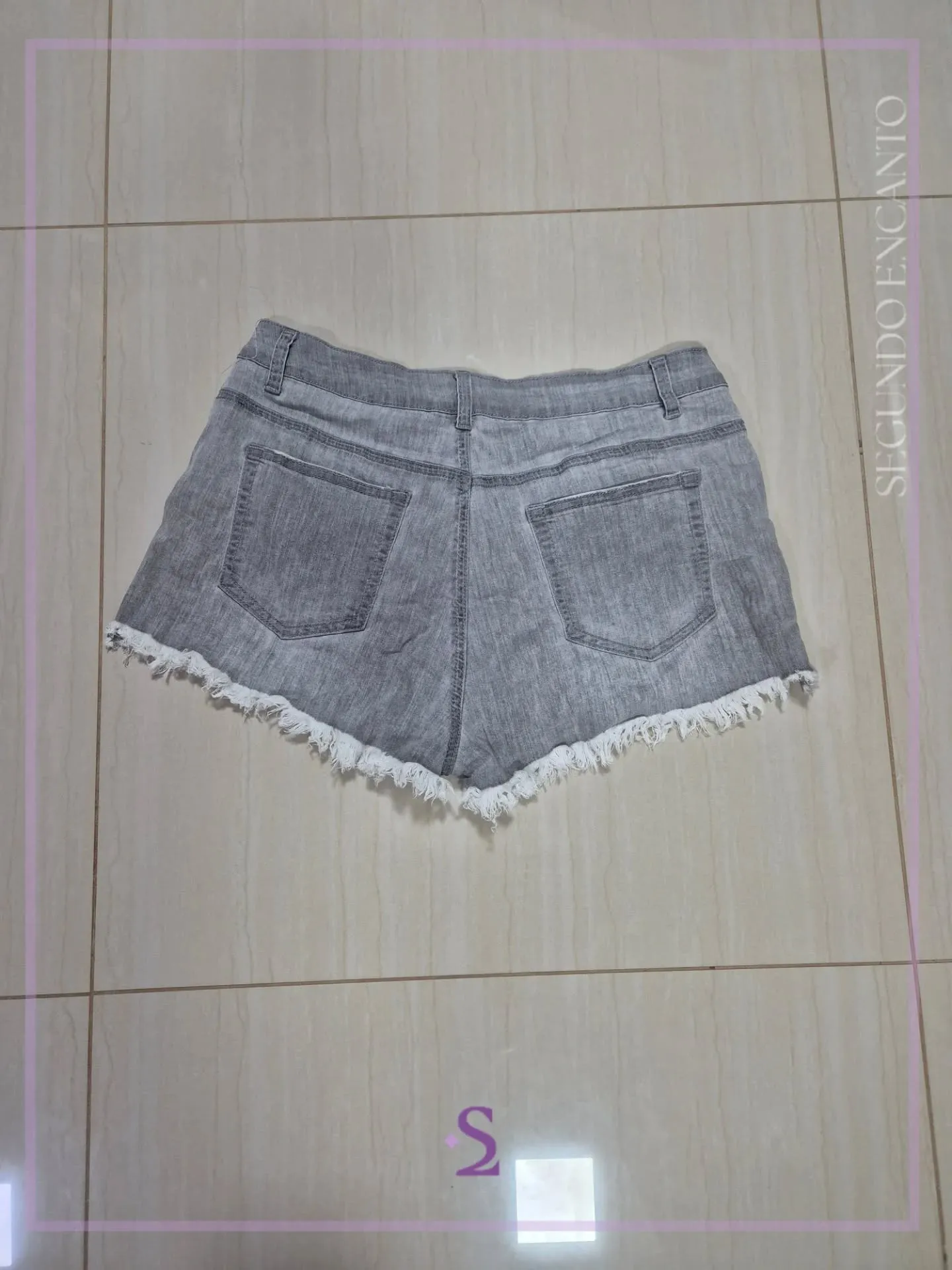 Short corto color gris L - Image 6