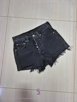 Short mezclilla color negro w24 s/m