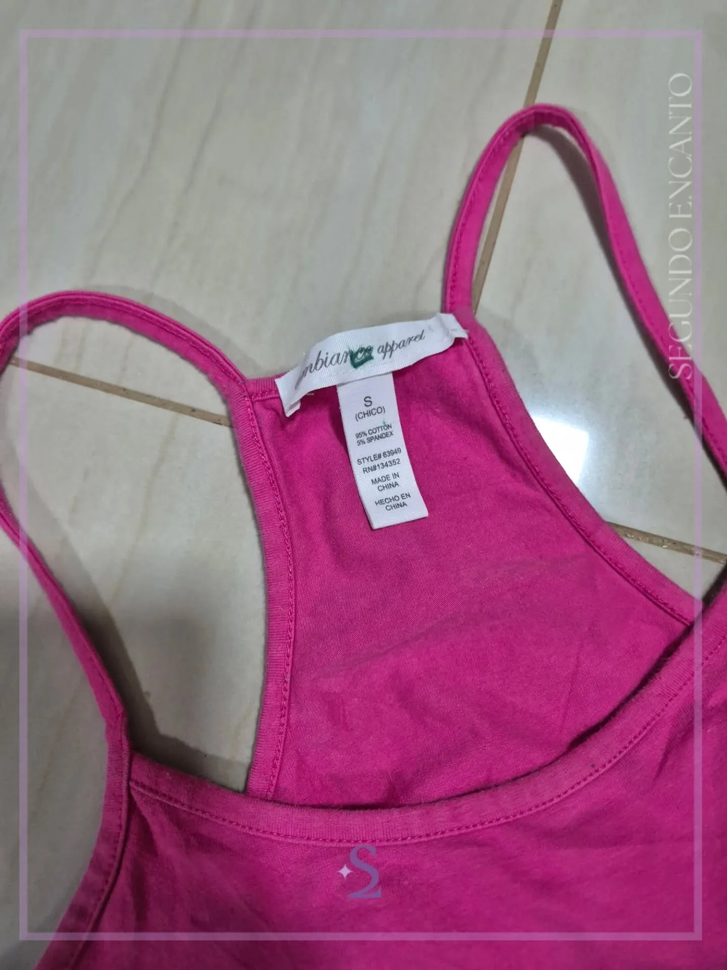 Crop top basico fucsia S - Image 3