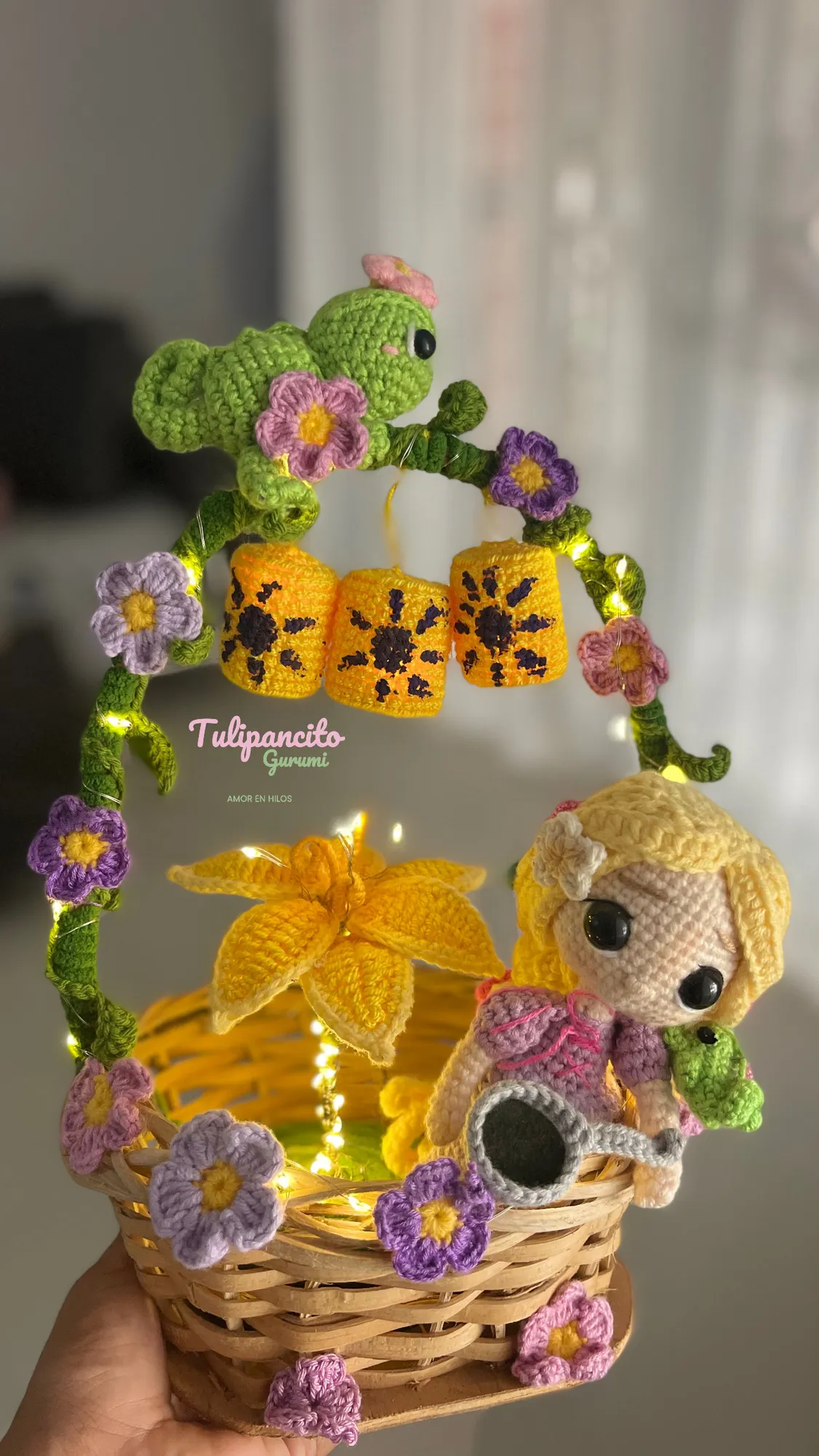 Canasta Princesa Rapunzel 💜👑 - Image 1