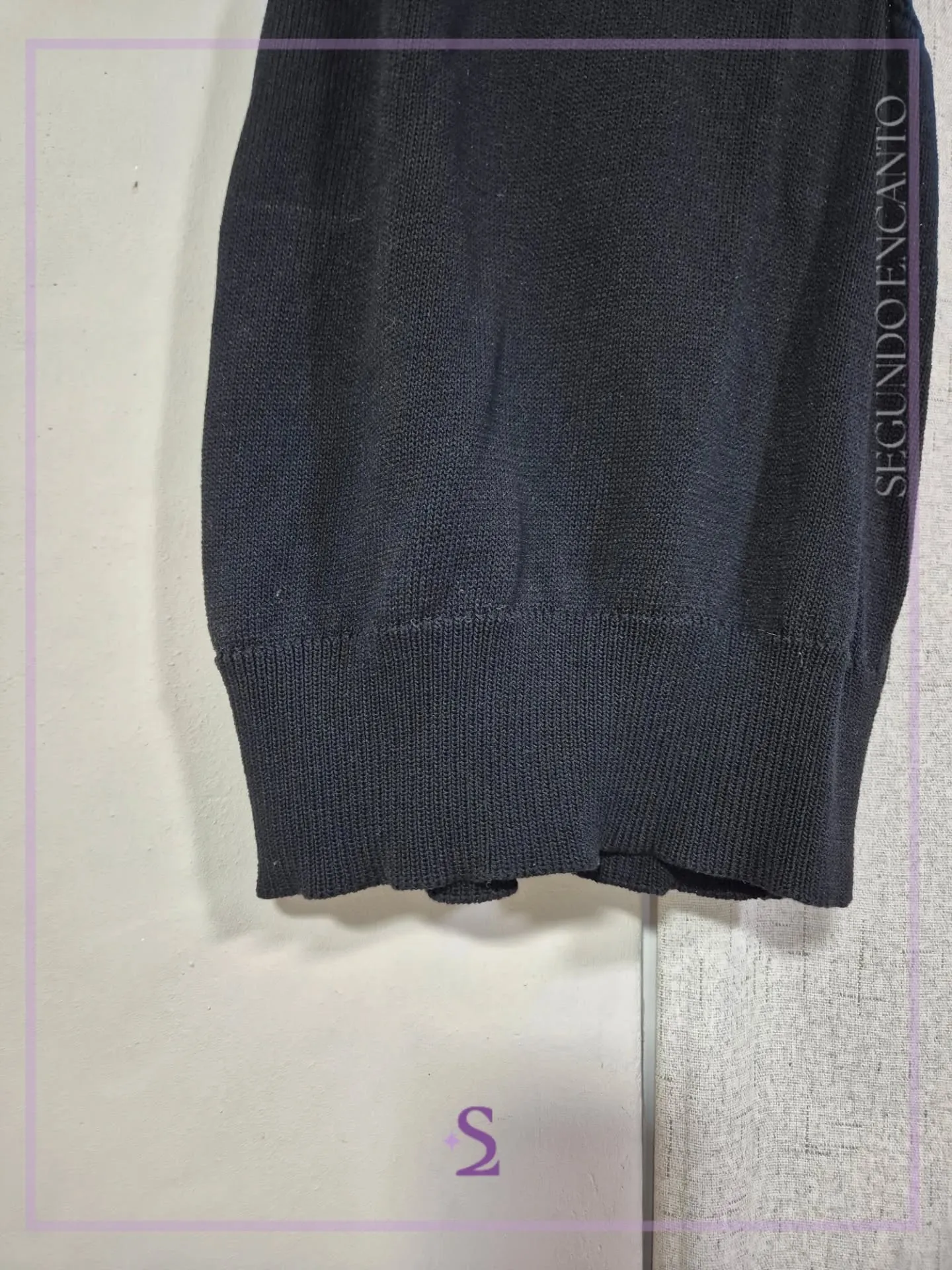 Blusa negra cuello halter M - Image 5