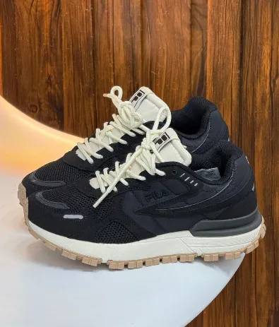 Fila Renno – Black & Cream Heritage - Image 1