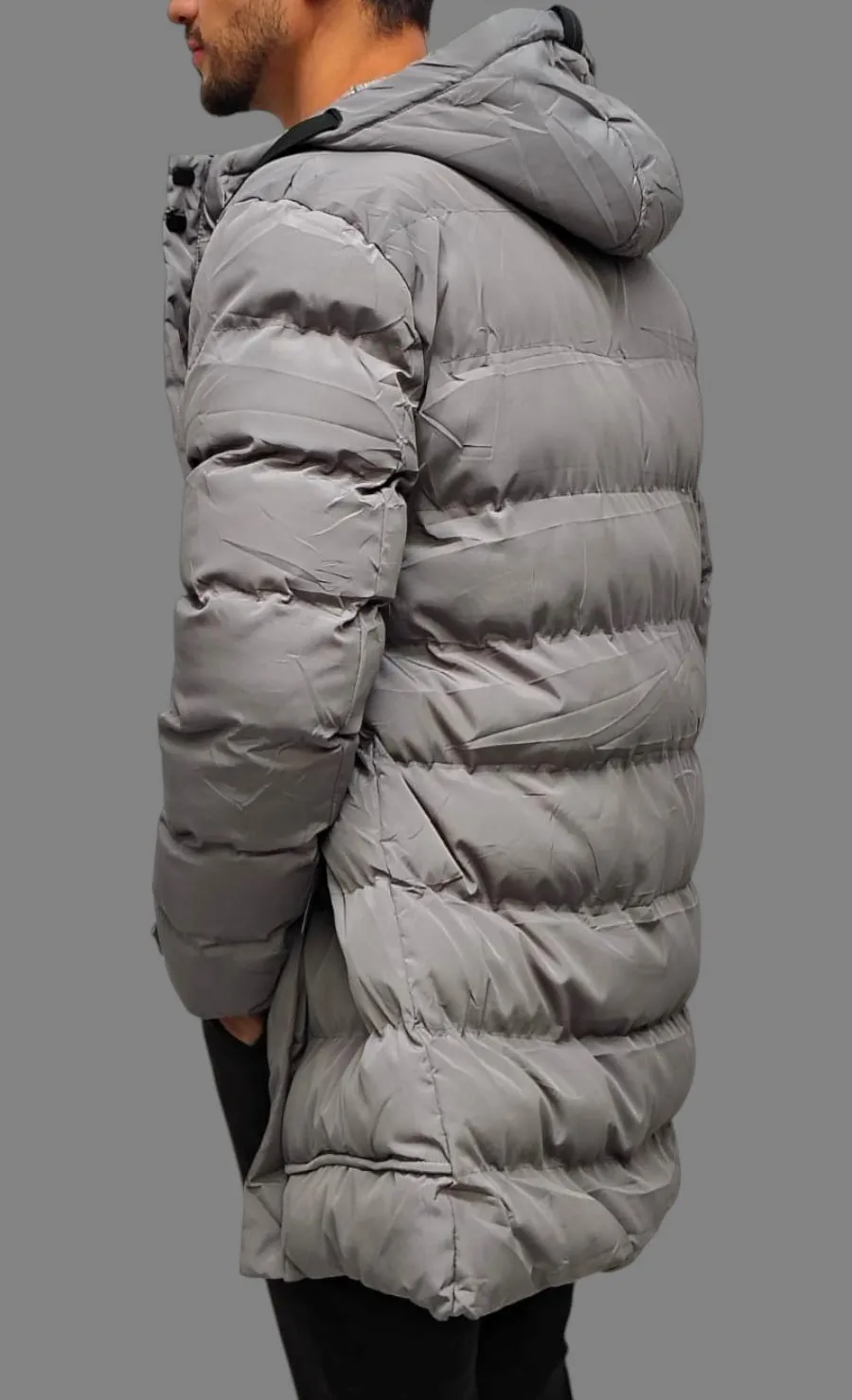 Chaqueta invierno gris - Image 3